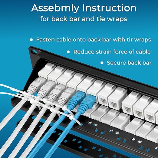 Rapink 48 Port Cat6 Patch Panel - Image 6