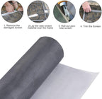 Screen Repair Kit for Windows and Doors 48” x 100" Adjustable Fiberglass Screens - Image 2