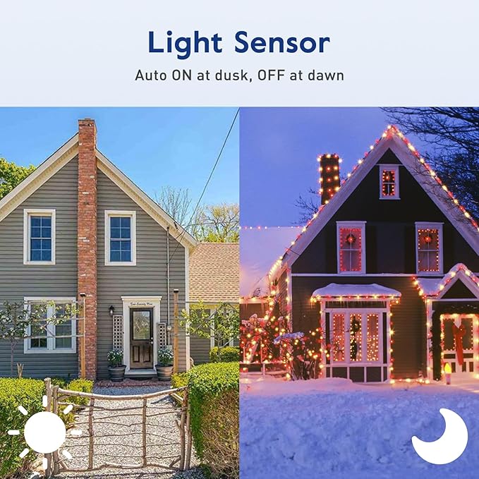 Outdoor Mechanical Light Timer Waterproof, Dusk to Dawn Plug in Timer Switch - Image 3