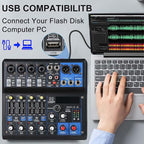 Dj Mixers 8 Channel Audio Mixer Sound Board - Image 5