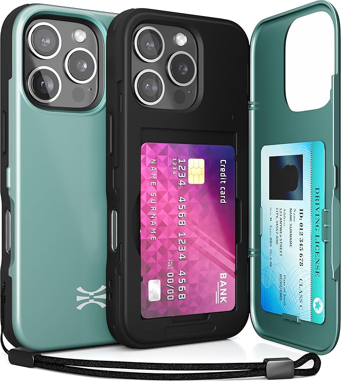 TORU CX Slim for iPhone 16 Pro Case Wallet | Protective Shockproof Heavy Duty by TORU