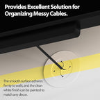 in Wall Cable Management Kit, 3inch Easy Install Cord Covers Kit, Cord Hiding - Image 3