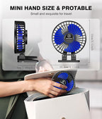 JZCreater USB Desk Fan, Mini Portable Fans, 3 Speeds Desktop Table Cooling Fan - Image 6