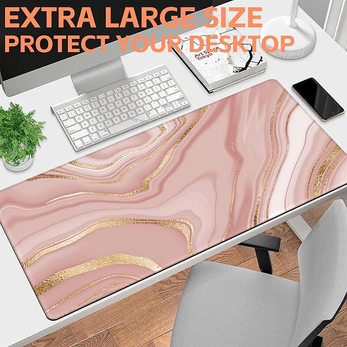 Mouse Pad Large Liquid Marble Non-Slip Gaming Desk Mat - Image 6