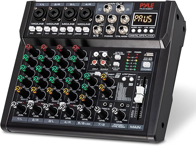 Pyle 8 Channel Studio Mixer by PyleUSA