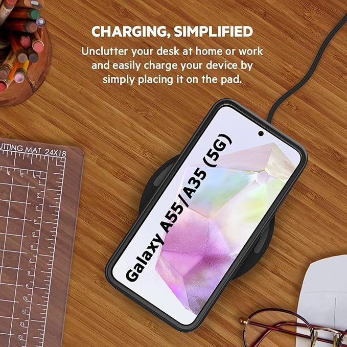 Battery Case for Galaxy A55/A35, Enhanced 12000mAh Portable Protective Smart - Image 6