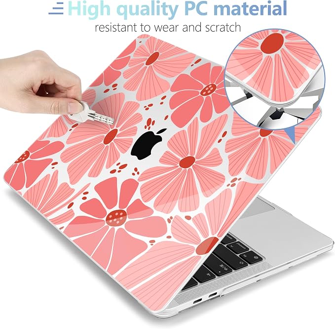 MEEgoodo Case for MacBook Pro 13 inch Case 2022 2021 2020 New A2338 M2/M1 A2251 - Image 3