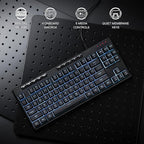 Redragon K516 Shiva TKL Wired RGB Membrane Gaming Keyboard, 87 Keys - Image 2