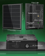 KEPEAK Solar Panel for Trail Camera - 6000mAh Battery - Image 9