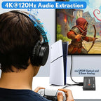 8K HDMI Switch 2 in 1 Out, 8K@60Hz 4K@120Hz 1080P@240Hz - Image 5