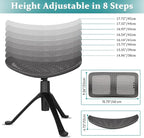 Footrest for Desk Adjustable Height 2-in-1 Function Rotatable Ergonomic Under - Image 3