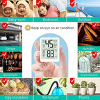 Antonki 2-Pack Room Thermometer, Digital Small Hygrometer Indoor Thermometer - Image 4