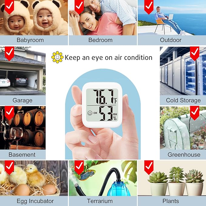 Antonki 2 Pack Room Thermometer - Image 5