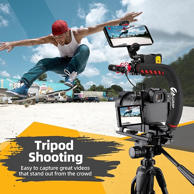 Zeadio Camera Stabilizer, Handle Grip Handheld Stabilizer - Image 4
