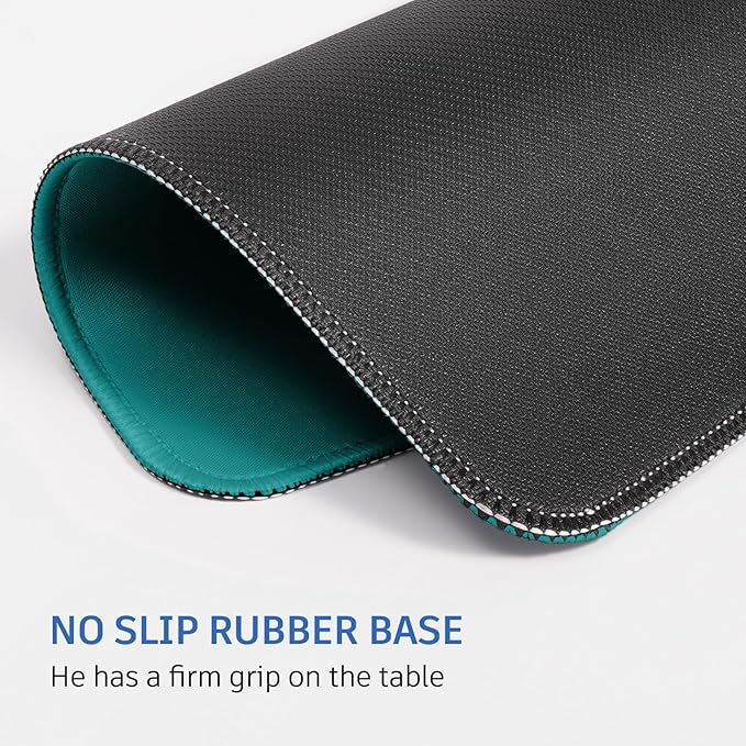 Green Mouse Pad, 10.2 x 8.2Inch, Non-Slip Waterproof Rubber - Image 4