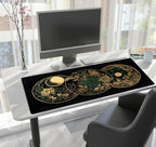 Aesthetic Celestial Desk Mat Vintage Flowers Desk Pad Large Mouse Pad Gaming - Image 7