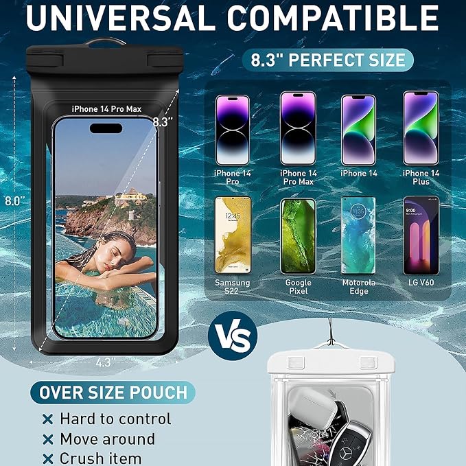 Waterproof Phone Case, with Inside Card Bag, Waterproof Phone Pouch - Image 2