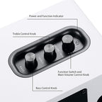 Sanyun SW208 3" Active Bluetooth 5.0 Bookshelf Speakers – 60W Carbon Fiber - Image 3