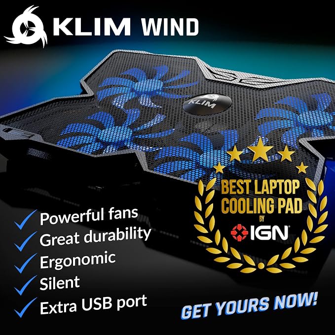 KLIM Wind Laptop Cooling Pad - Image 2