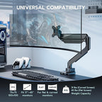 ARES WING Single Monitor Arm, Heavy Duty Adjustable Monitor Arm - Image 4