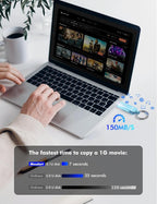 MOSDART 128GB USB3.1 Fast Speed C and A Dual Flash Drive, exFAT Memory Stick - Image 4