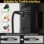 Elecan Optical Audio Cable 150 Ft Digital Audio Toslink Cable Cord-Fiber - Image 5