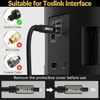 Elecan Optical Audio Cable 15 Ft/2 Pack Digital Audio Toslink Cable Cord-Fiber - Image 5