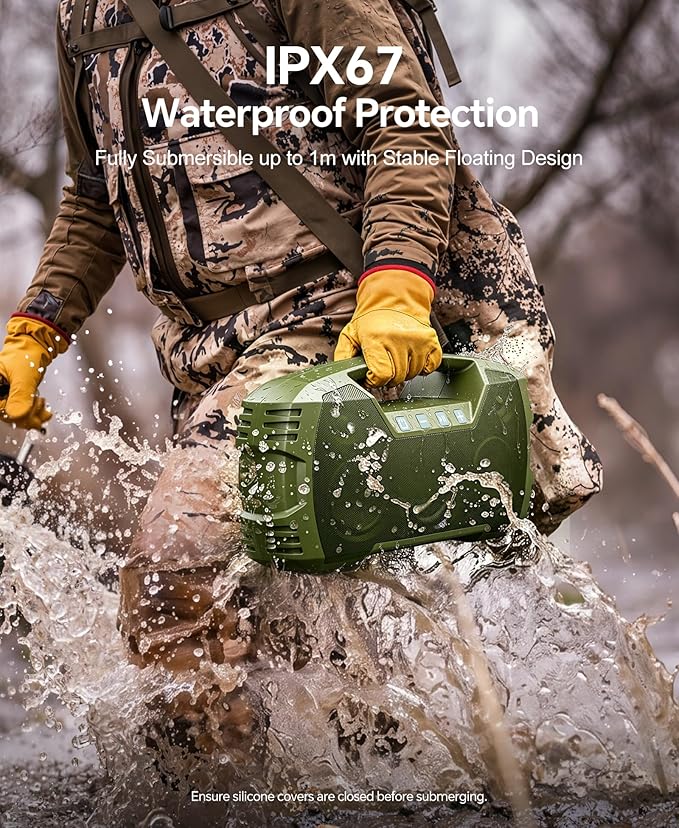 IPX7 Waterproof Outdoor Bluetooth Speaker, 32H Playtime, Floating Design - Image 3