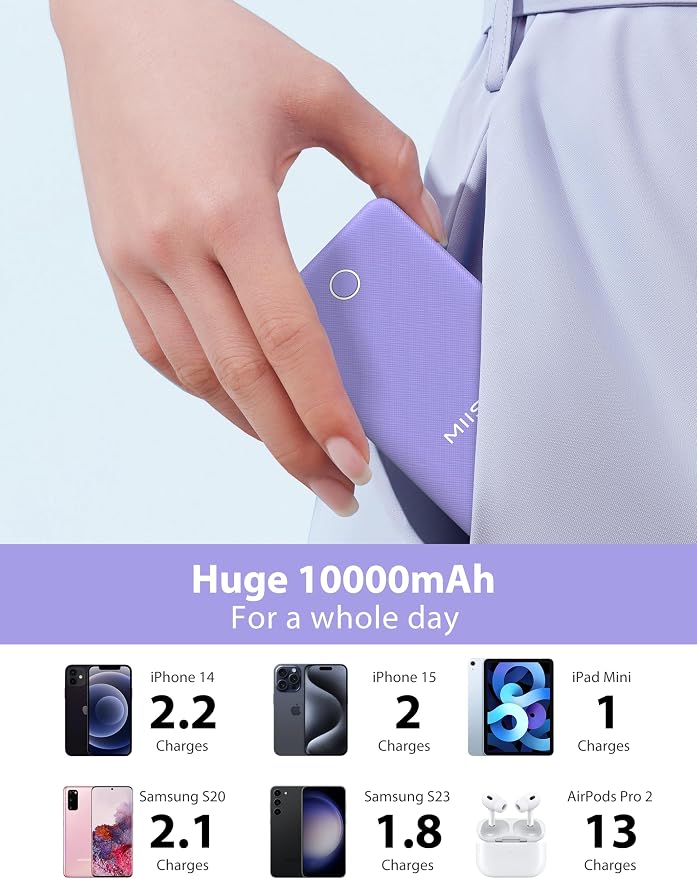 10000mAh Slim Portable Charger - Image 5