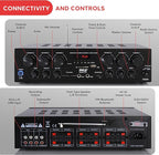 Pyle Wireless Bluetooth Karaoke Amplifier - Image 3