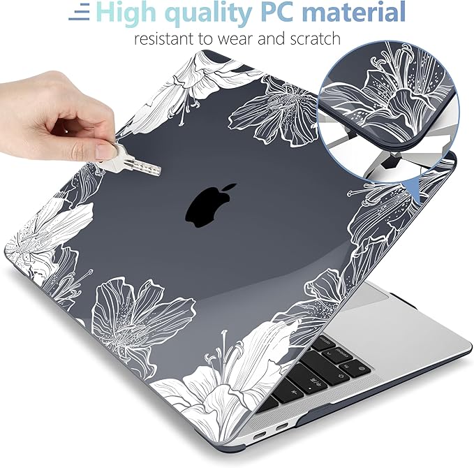 MEEgoodo for MacBook Air 13.3 inch Case 2021 2020 2019 2018 A2337 M1 A2179 A1932 - Image 3