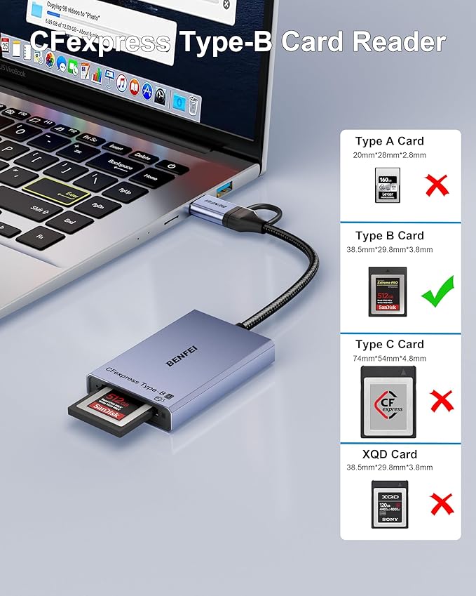 BENFEI CFexpress Type B Card Reader - Image 2