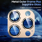 Uyiton for iPhone 13 Pro/iPhone 13 Pro Max Camera Lens Protector, Metal Ring - Image 4