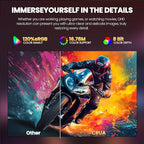 CRUA 32" Curved Gaming Monitor, 2K QHD 2560x1440P, 144Hz/165Hz Computer Monitors - Image 5