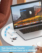 3 in 2 Lightning & USB-C SD Card Reader - Image 3