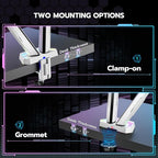 ARES WING RGB Dual Monitor Arm for 17-38" Ultrawide Screens, Holds 35.2lbs - Image 7