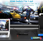 7 Way HDMI Switch 4k@60Hz HDMI Switcher 7 in 1 Out HDCP 2.0 Manual HDMI 2.0 Hub - Image 6