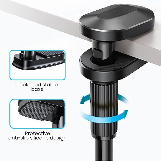 Adjustable 39in Phone & Tablet Holder – 360° Rotating Flexible Arm Mount - Image 7