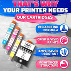 910XL Printer Ink Cartridges 4 Pcs – Includes 910XL Black & Color Ink – - Image 3