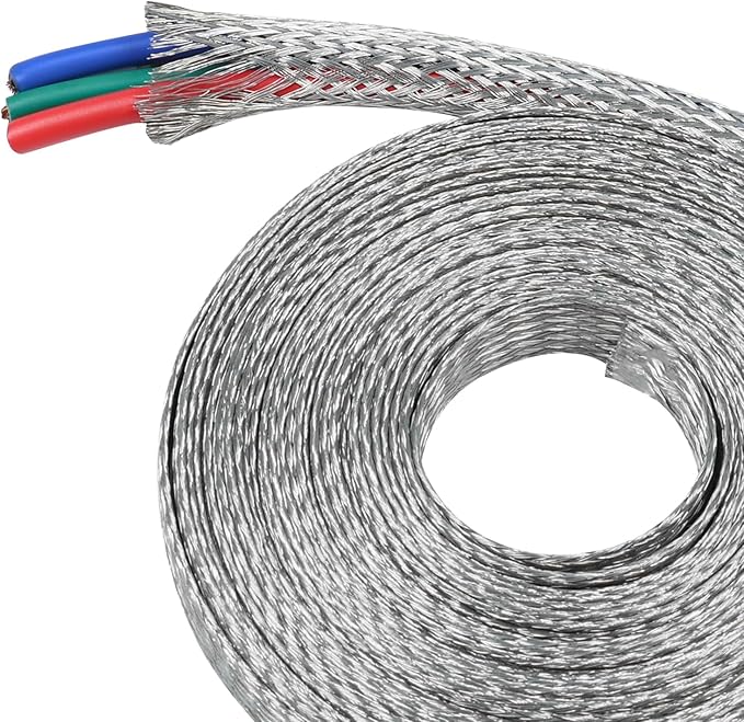 Tinned Copper Metal Braid Sleeving Wire Shielding Sleeve Braided Copper Ground by BuyUneed