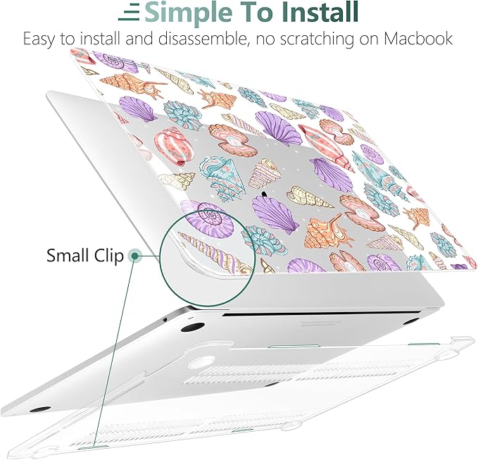 TWOLSKOO Compatible with MacBook Pro 13 inch Case 2023-2016 A2338 M2/M1 A2251 - Image 3
