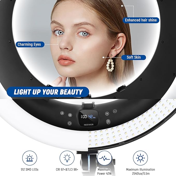 NEEWER RP19H Ring Light 19 Inches - Image 4