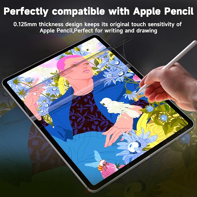 2 Pack Screen Protector for iPad Pro 11 & iPad Air 5/4, Ultra HD, Anti Glare - Image 4