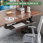 Extra Large Keyboard Tray Under Desk - Image 8