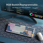 RK ROYAL KLUDGE RK98 Wireless Mechanical Keyboard, 100 Keys 98% Layout - Image 7