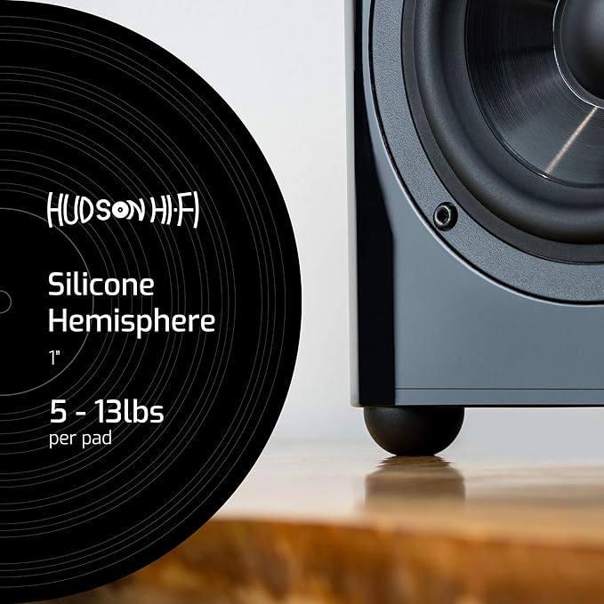 1" Platinum Silicone Speaker Isolation Pads - Image 2