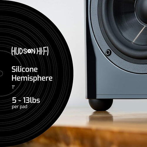 1" Platinum Silicone Speaker Isolation Pads - Image 2