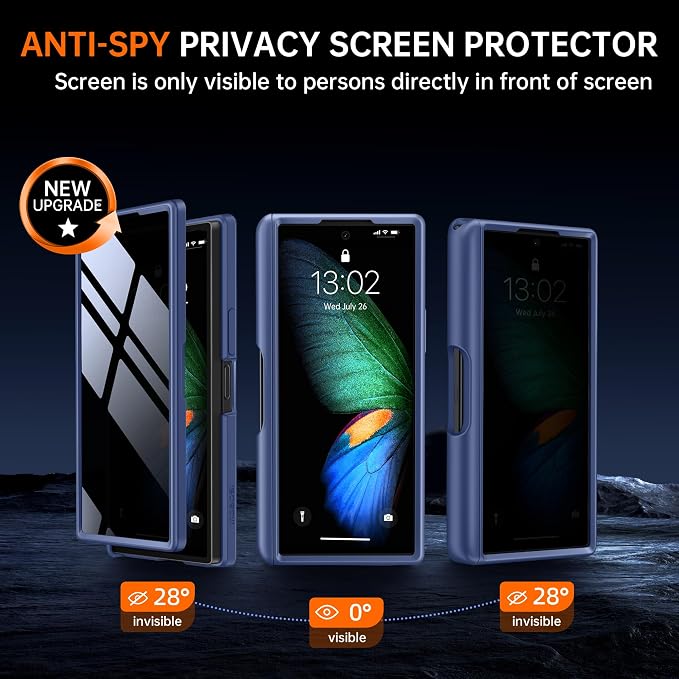 MOBOSI for Z Fold 6 Case with Privacy Screen Protector, Shockproof Phone Cover - Image 4