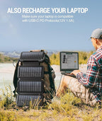 BLAVOR Solar Charger Power Bank, PD 18W Fast Charging 20000mAh Battery Pack - Image 3