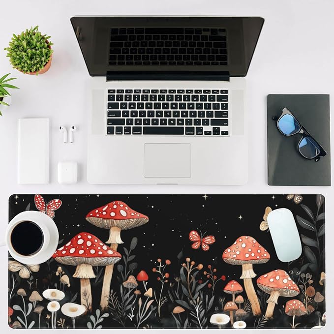 Mouse Pad Large Magical Fantasy Mushroom Non-Slip Game Desk Mat - Image 2